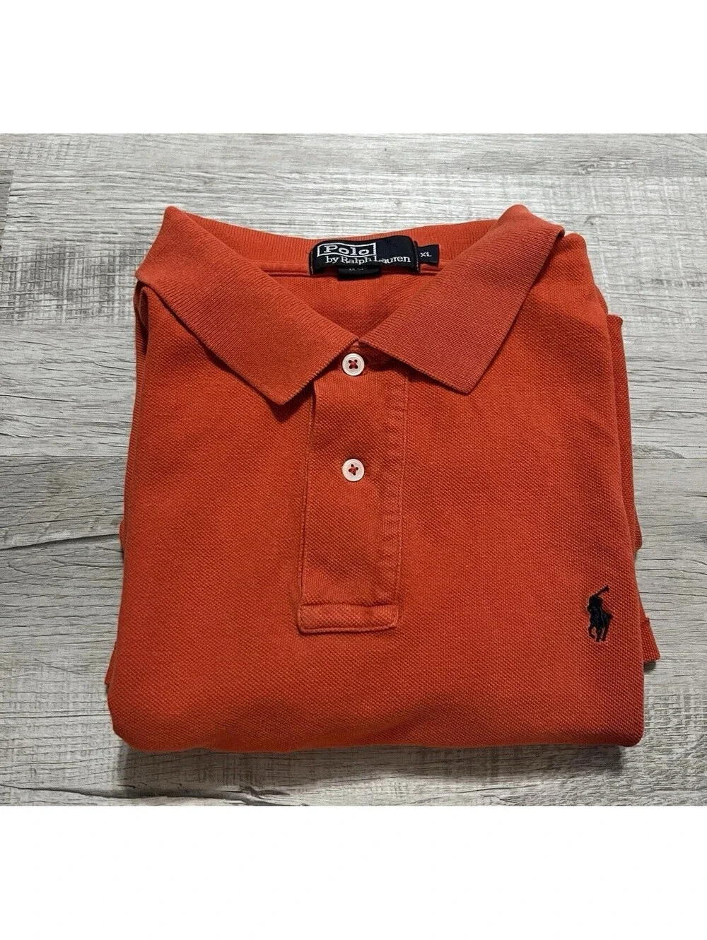 Polo Ralph Lauren Mens XL Orange Classic Fit Polo Shirt